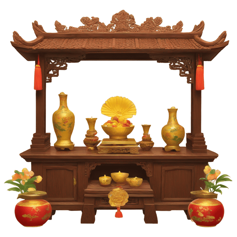 genmoji : vietnamese home altar