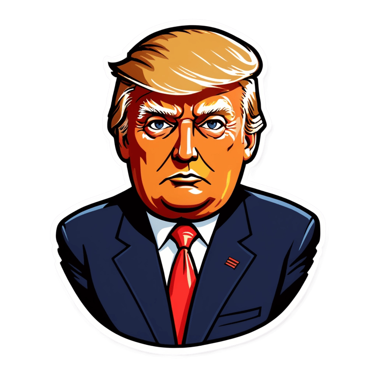 genmoji: Preppy Donald trump