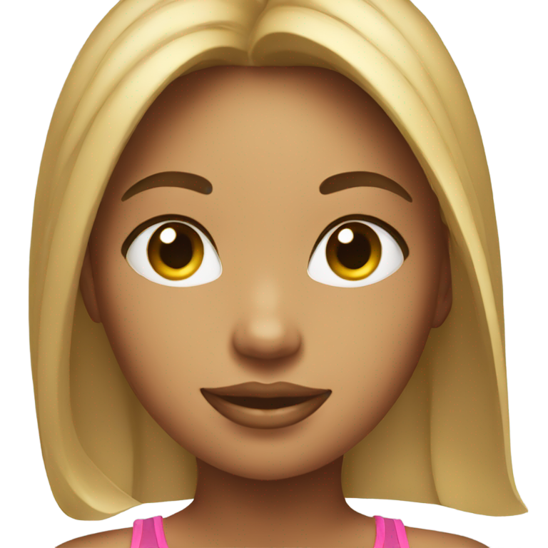genmoji : Une fille en bikini