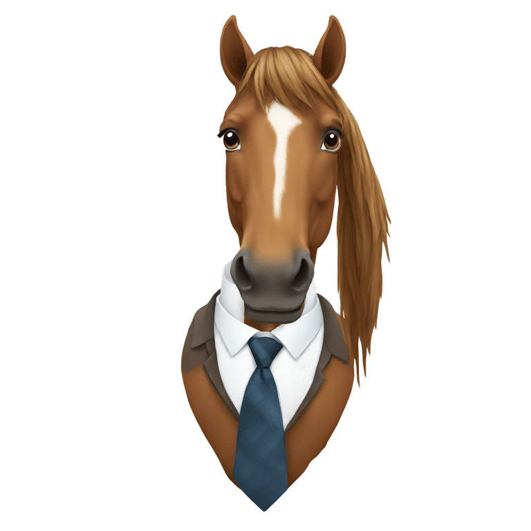 genmoji：马穿领带