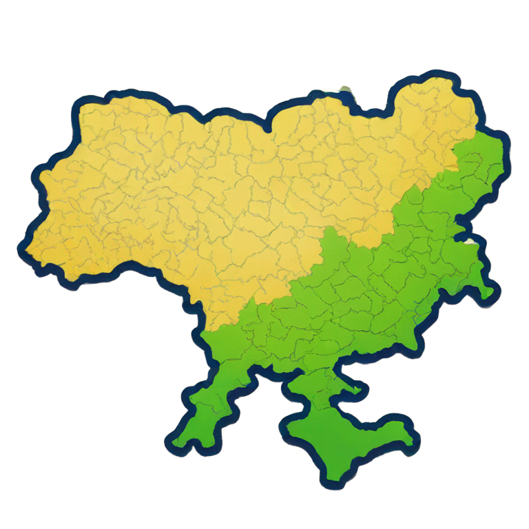 genmoji：乌克兰地图