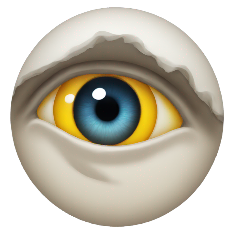 genmoji : œil effrayant