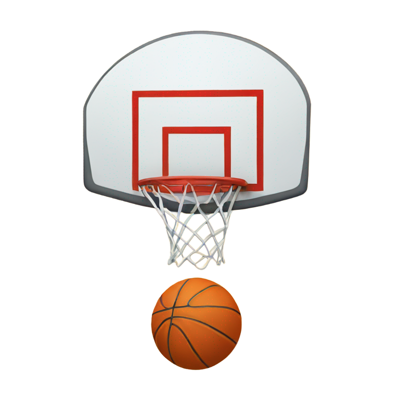 genmoji : Un simple panier de basketball