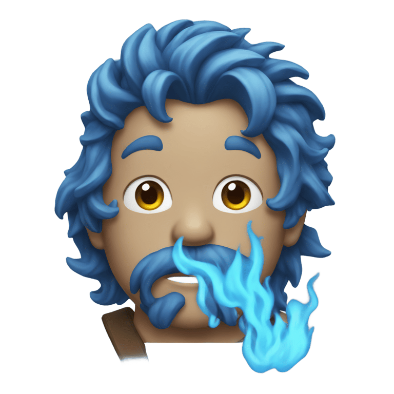 絵文字：Blue fire emoji