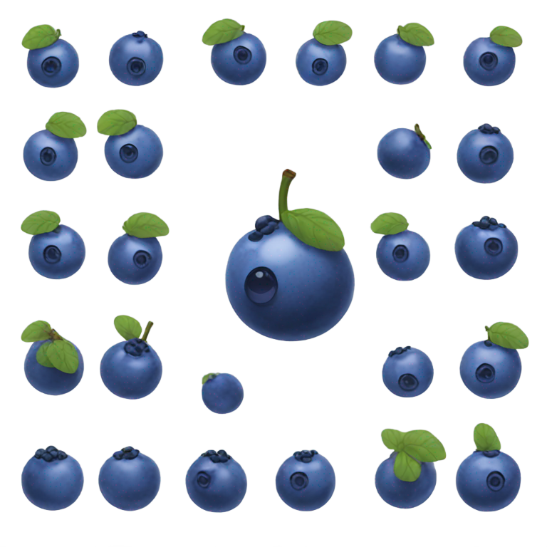 genmoji: blueberry