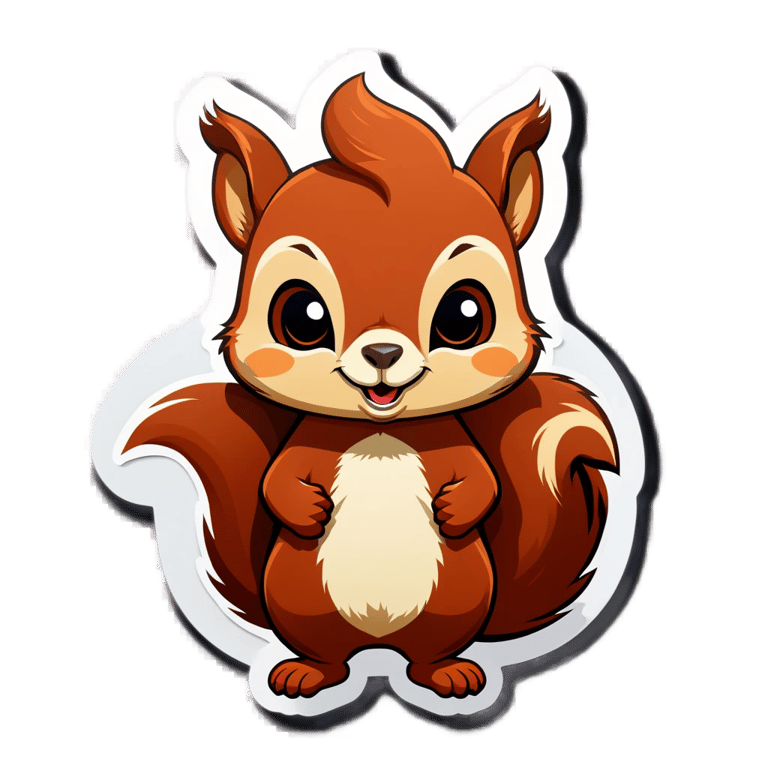 genmoji : Un écureuil mignon