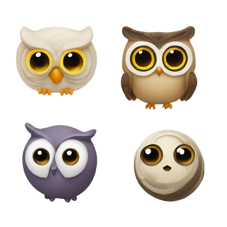 genmoji : 🦉 🐌 🌪️