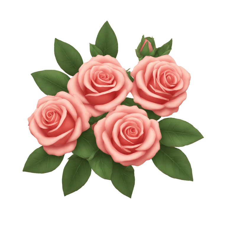 絵文字：roses boquet