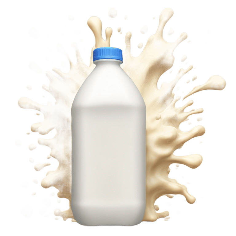 genmoji : milk gallon explosion
