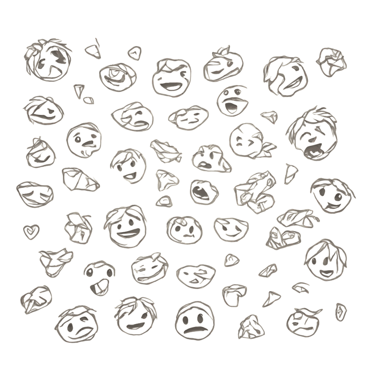 genmoji：乱七八糟的纸张