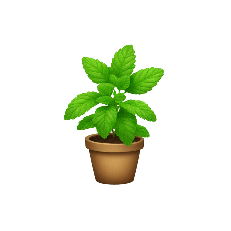 genmoji：薄荷植物