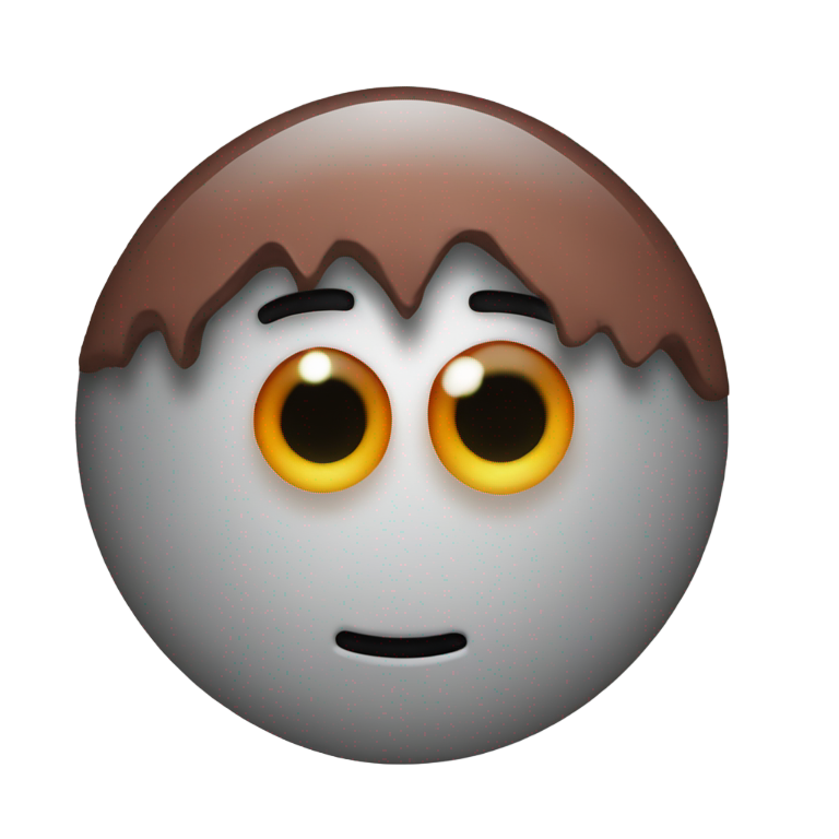 genmoji：拉之眼（头上有奇多，独眼）