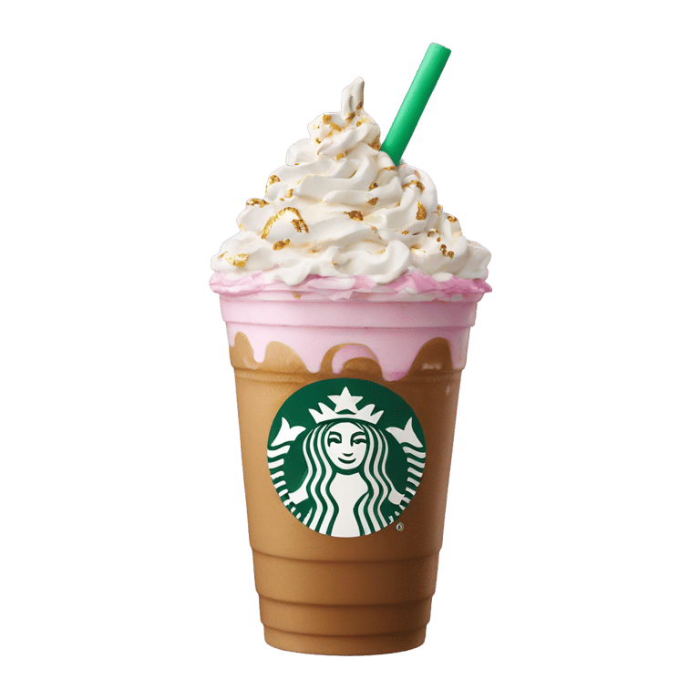 genmoji : Unicorn Frappuccino Starbucks