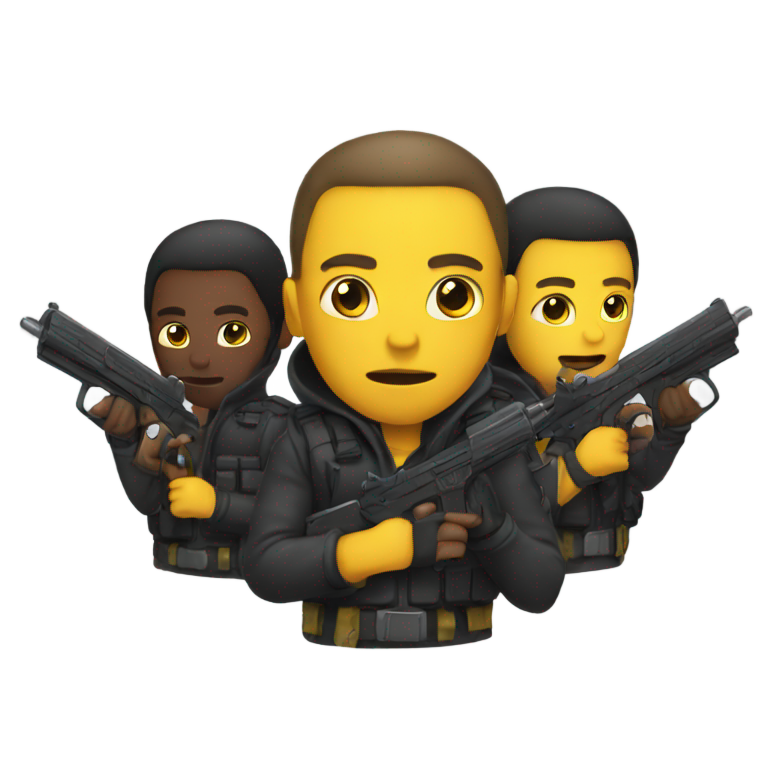 genmoji: armed gang