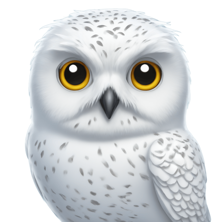 genmoji：雪 owl