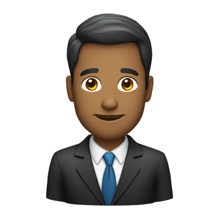 genmoji：西装男