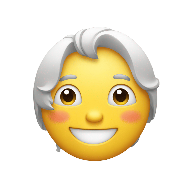 genmoji：疲劳但仍带着微笑的脸