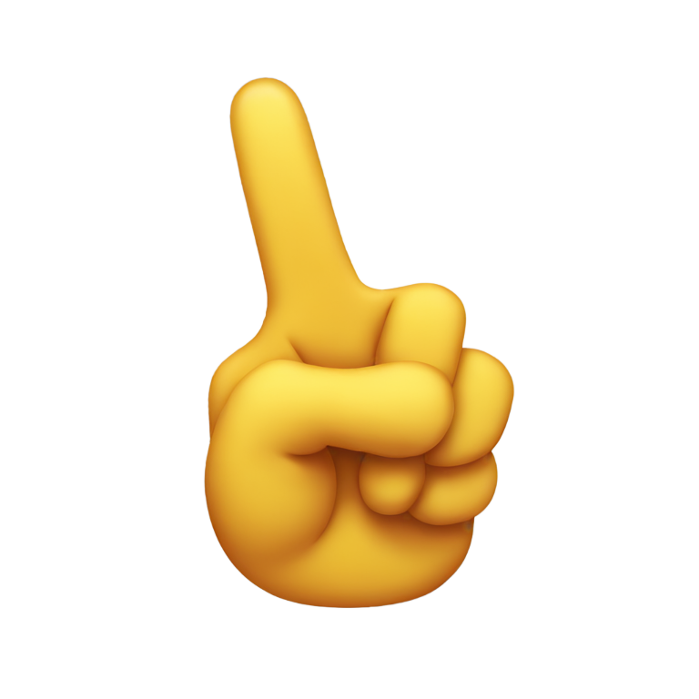 genmoji : Signe de paix avec le pouce sorti