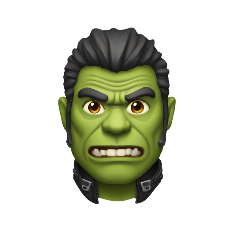 genmoji: Orc biker