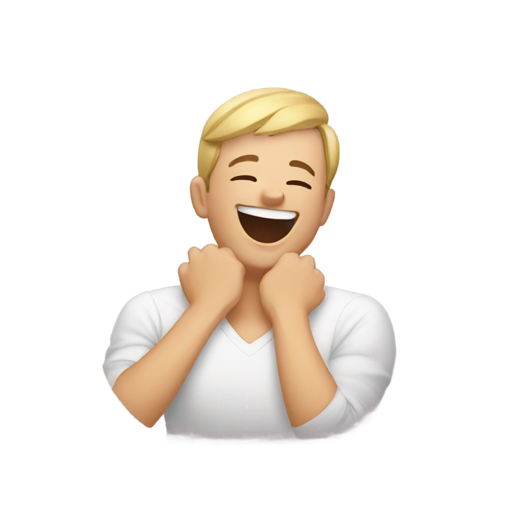 genmoji：双手掐脖子大笑