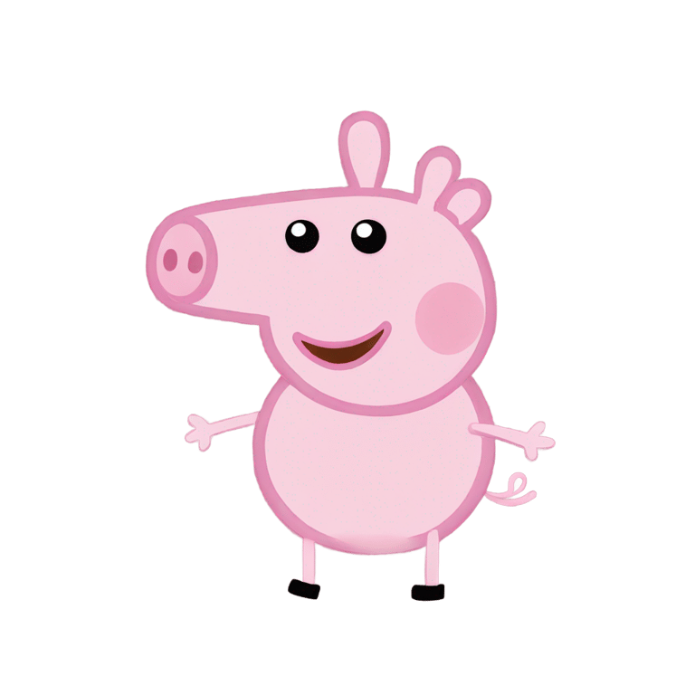 genmoji : Peppa Pig