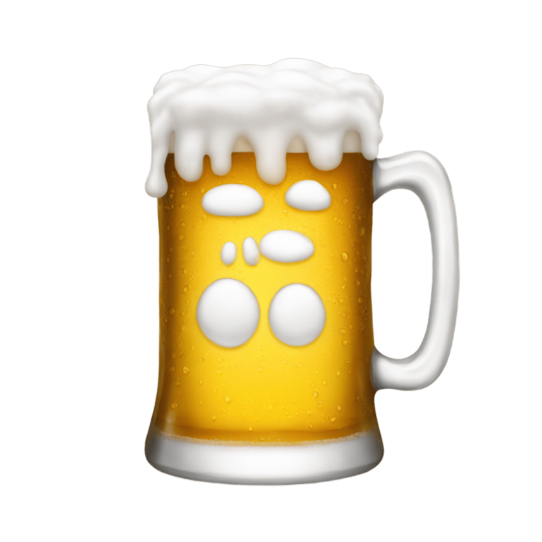 絵文字：foamy mug of beer