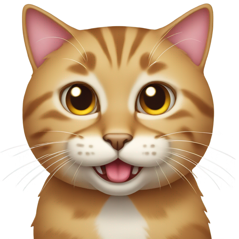 絵文字：ハート目で舌を出してよだれを垂らす猫