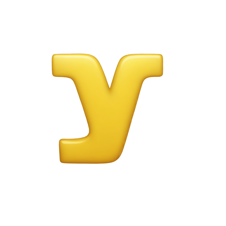 genmoji：Yellow letter y