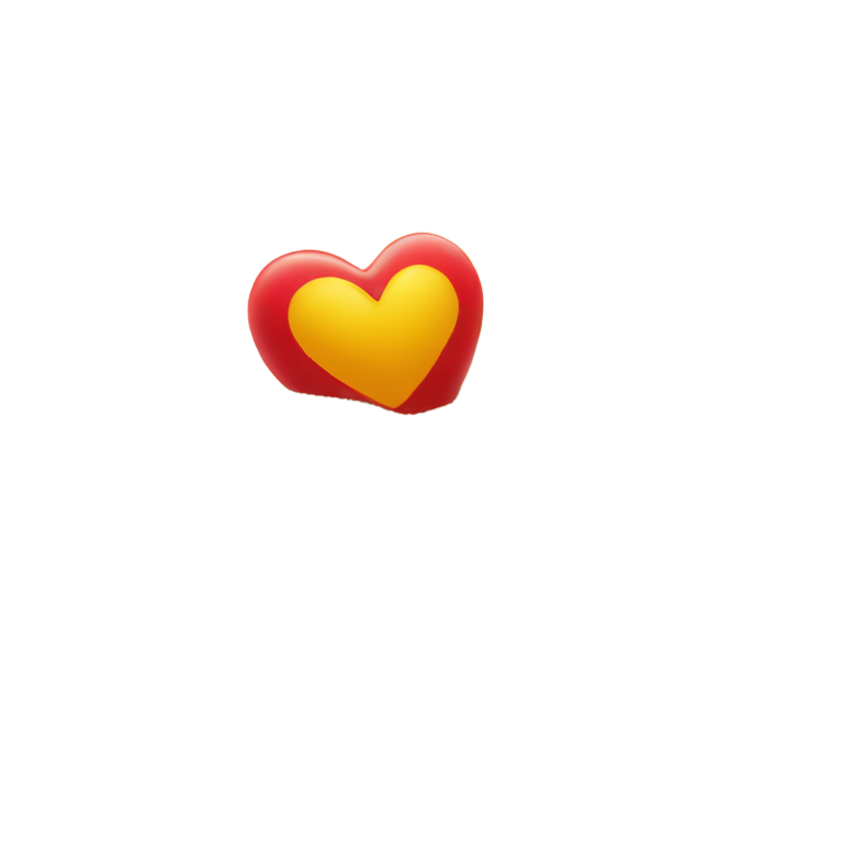 genmoji：沙滩上的心形