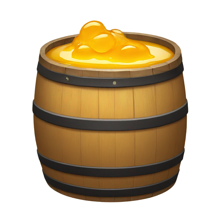 genmoji: barrel of honey