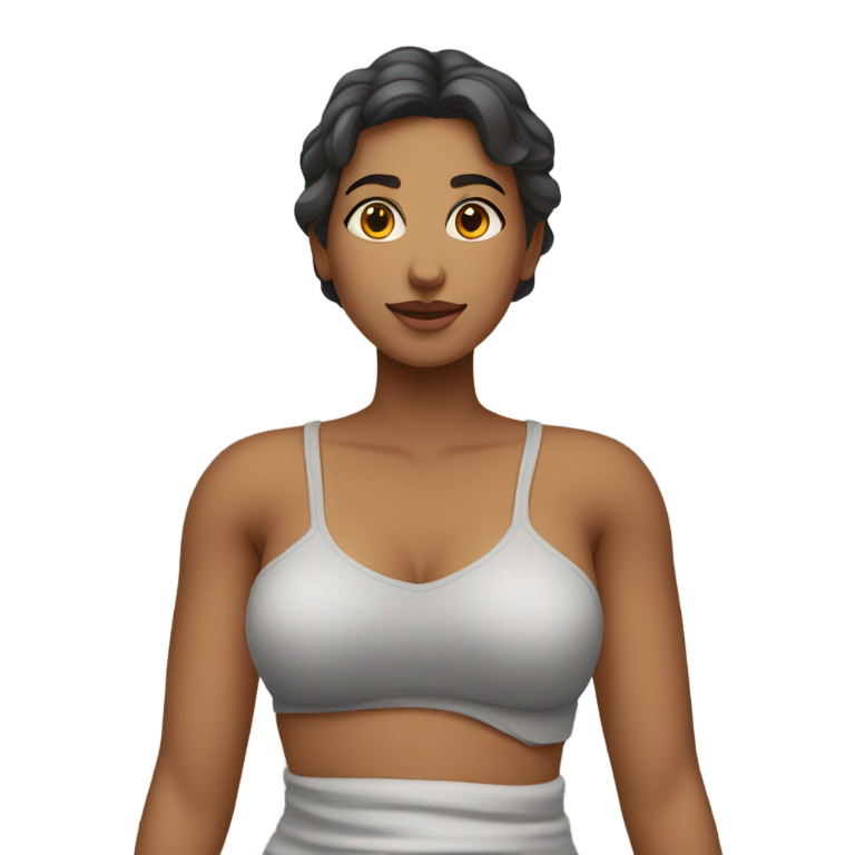 genmoji: Uma mulher operada peito e abdomen em recuperação