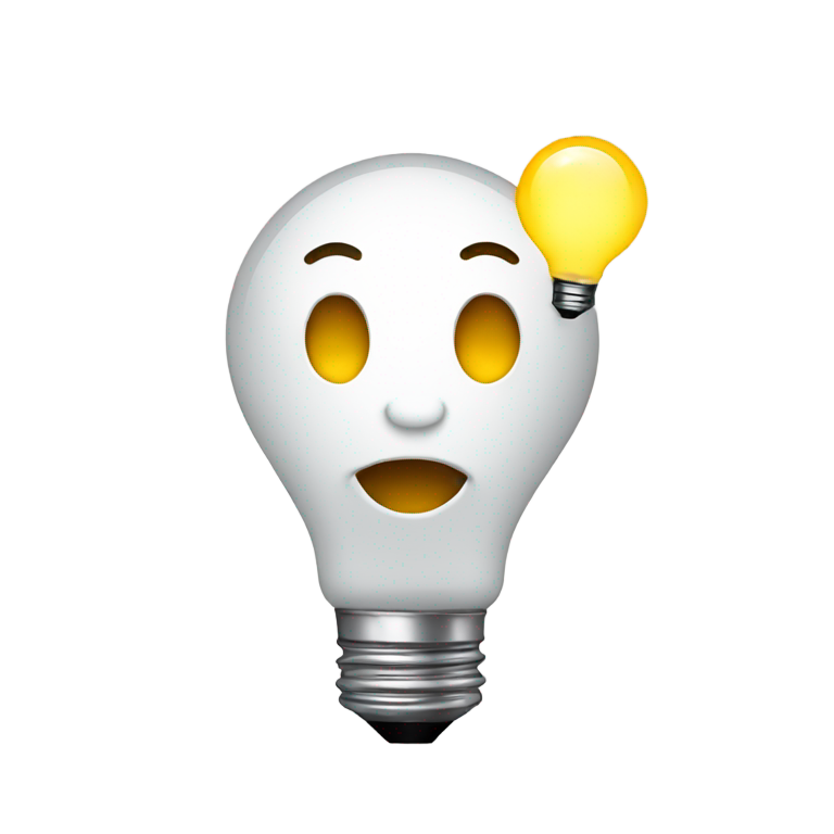 genmoji: Emoji face with light bulb