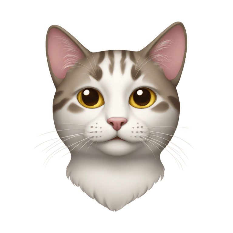 絵文字：Cat with sidburns