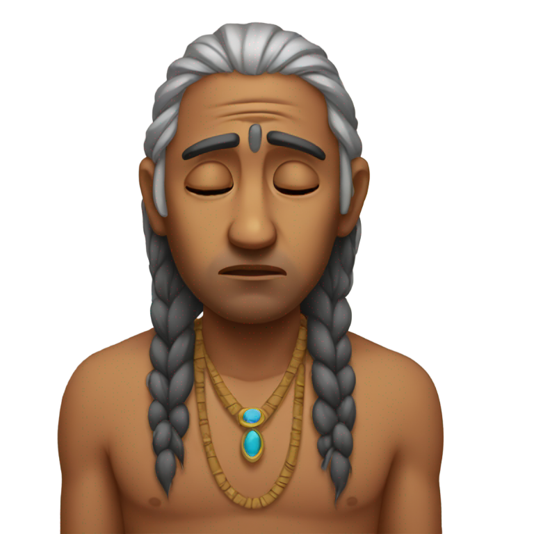 genmoji：伤心的印度男人在哭泣