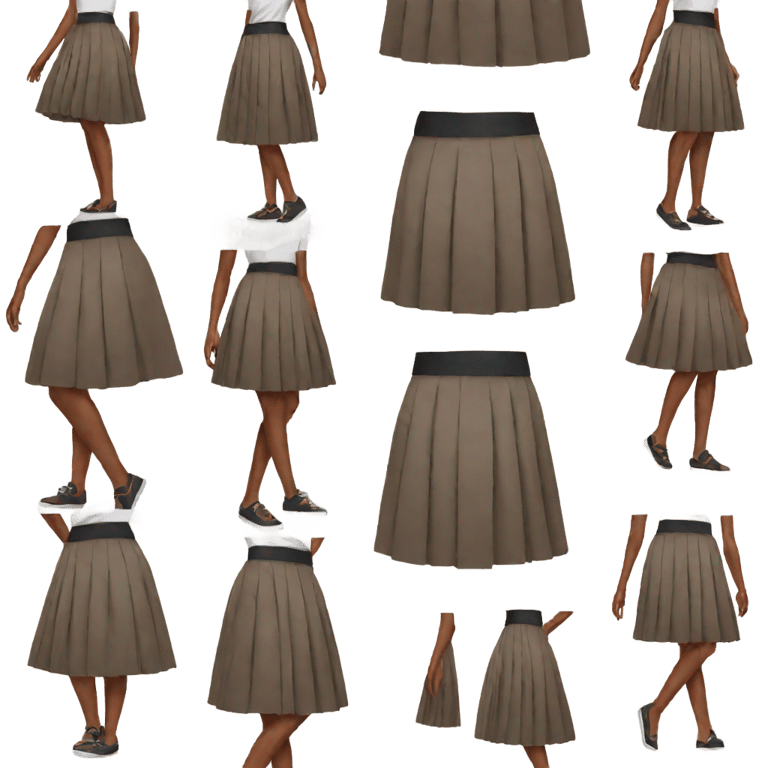 genmoji：褶皱裙