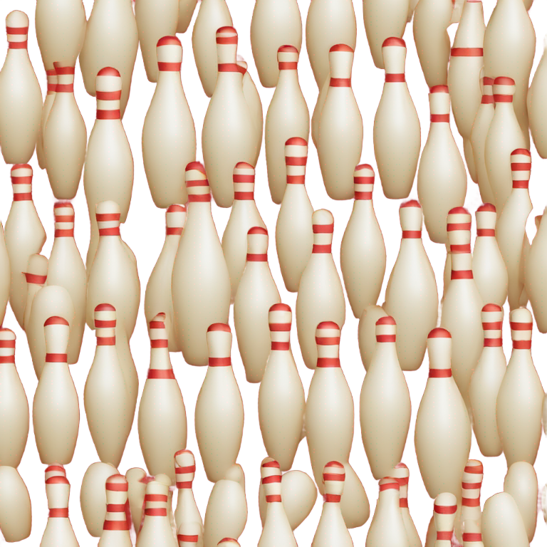 genmoji: Bowling pin red