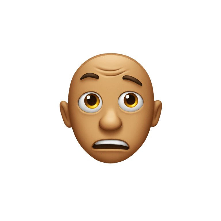 絵文字：A mad penny looking in the right position