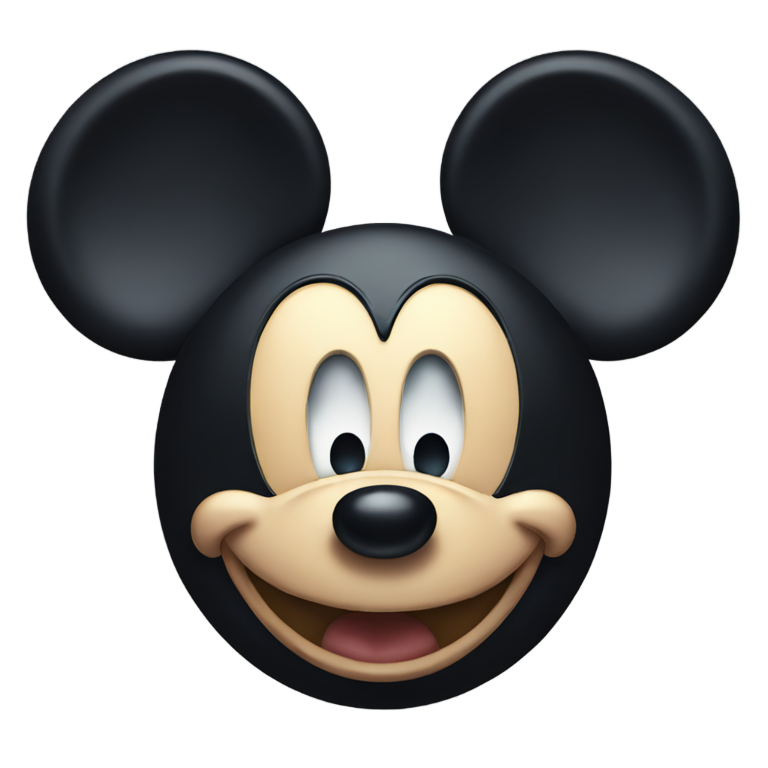 genmoji : Mickey Mouse inquiétant