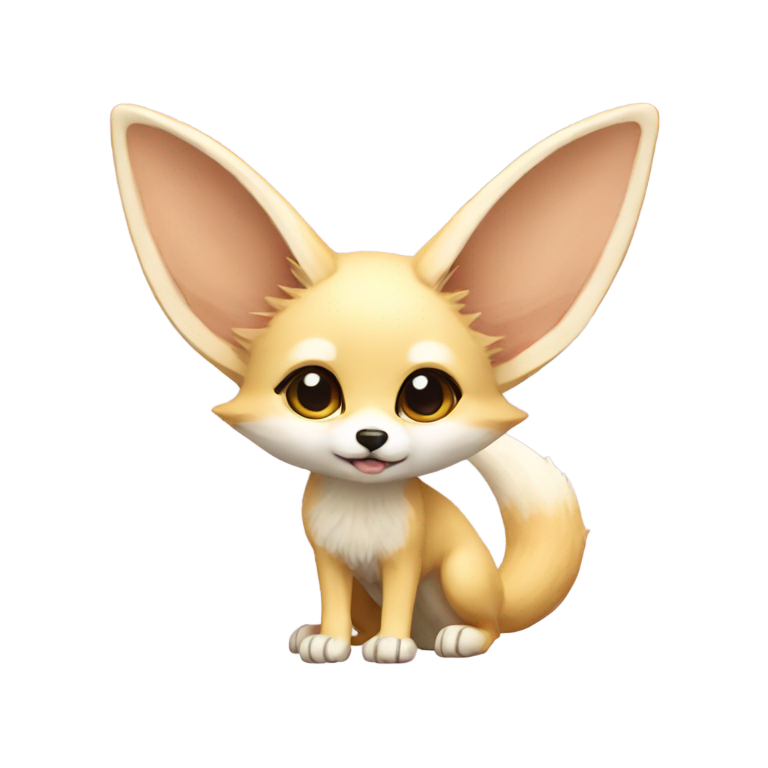 genmoji: Fennec Fox – Tiny body + giant ears = kawaii overload
