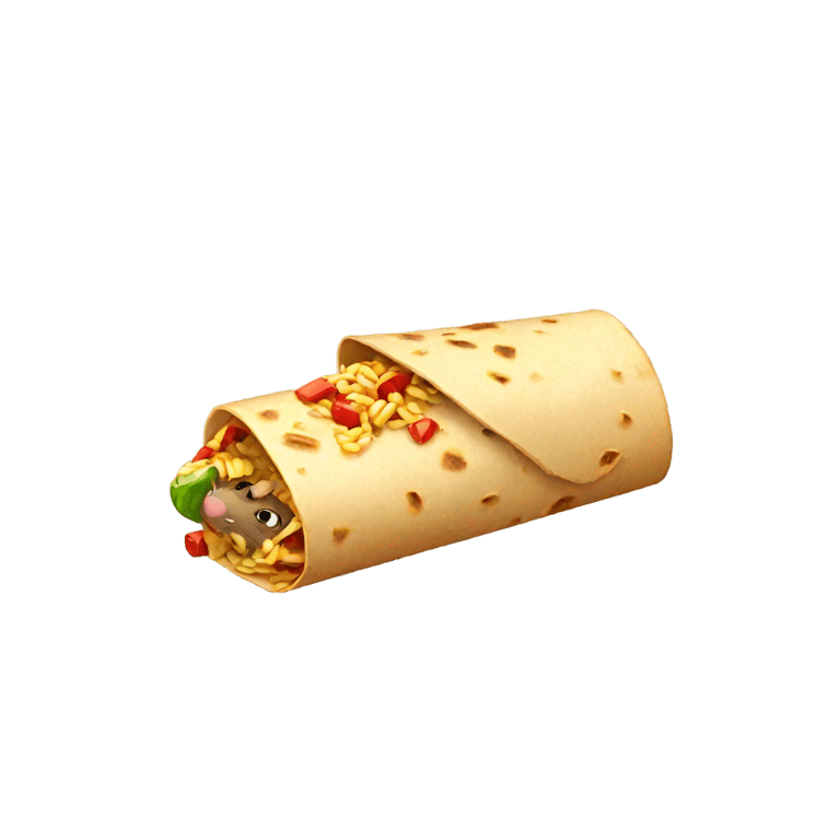 genmoji：鼠标陷阱里的墨西哥卷饼