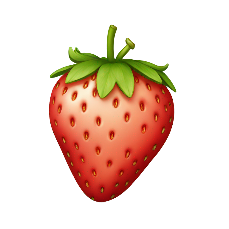 genmoji：被咬了一口的草莓