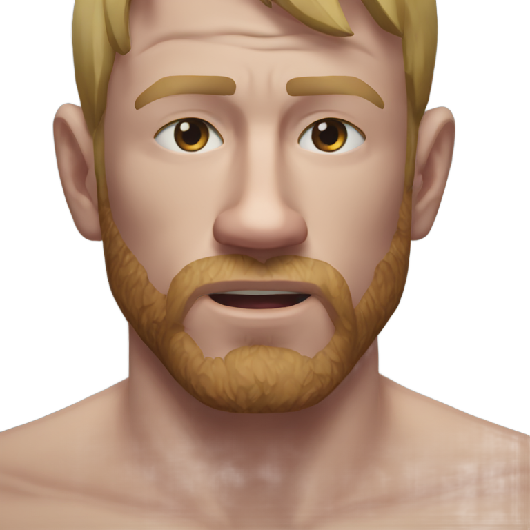 genmoji : POV en première personne pris dans un étranglement en triangle par Connor McGregor
