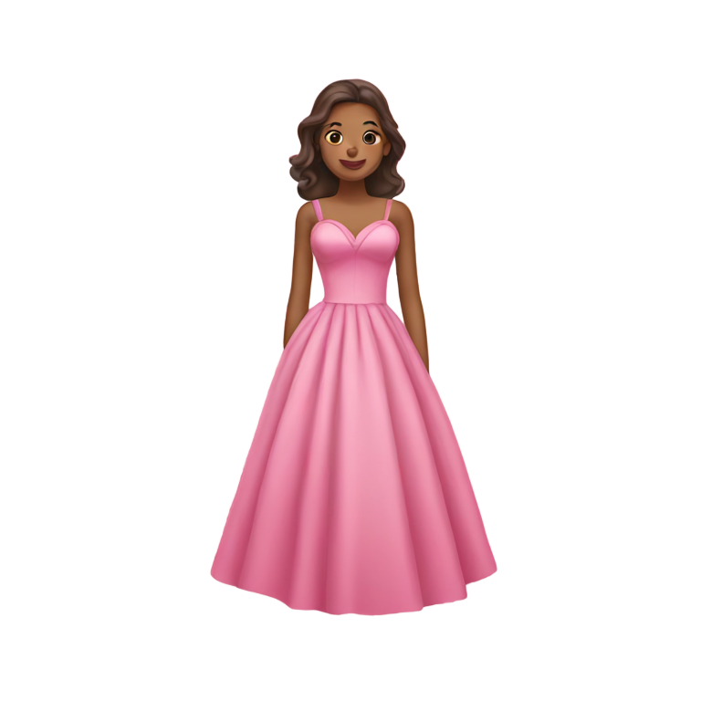 genmoji : lié à une robe rose
