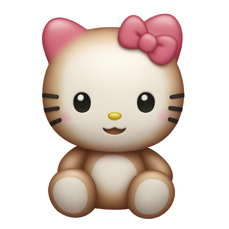 genmoji：凯蒂猫与泰迪熊毛绒玩具