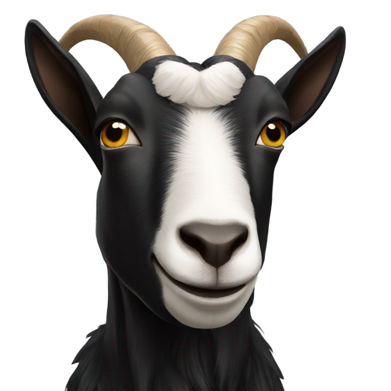 genmoji：一只黑山羊