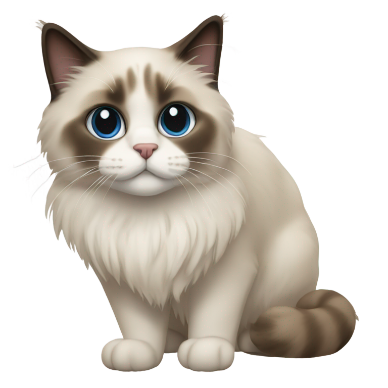 genmoji : Chat Ragdoll