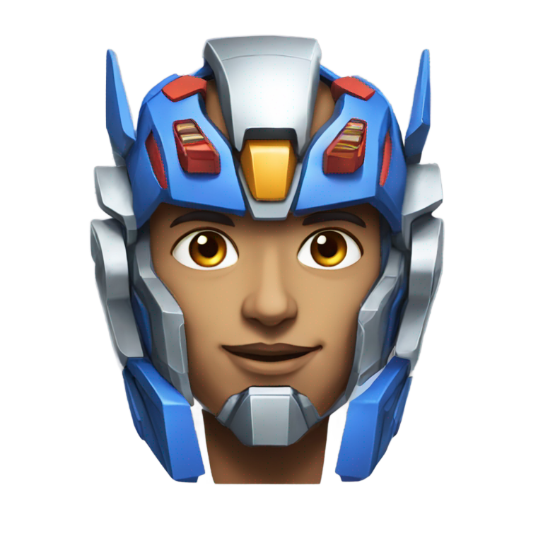 絵文字：A humanoid Transformer from india