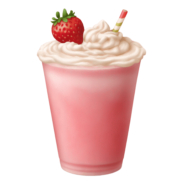 genmoji：strawberry creme frappucinno