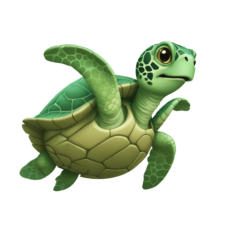 絵文字：A sea turtle