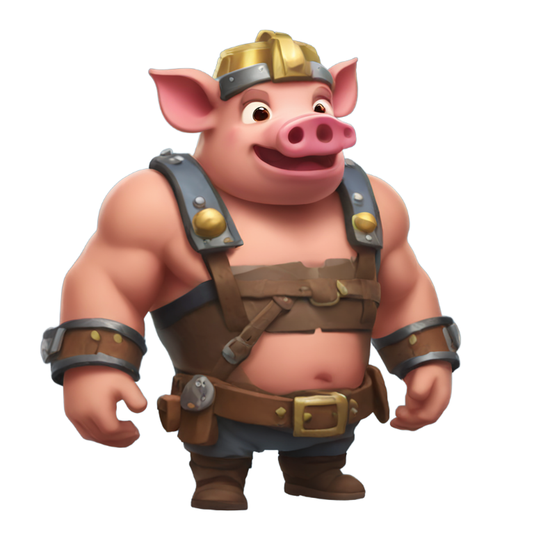 絵文字：hog rider from clash royale